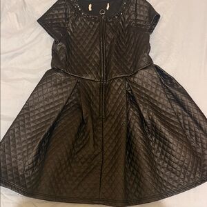 Elegant Black Quilted Kids Dress